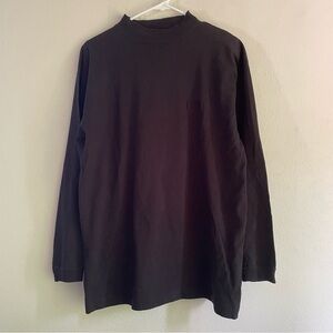 Lee Cooper black long sleeve plain t-shirt